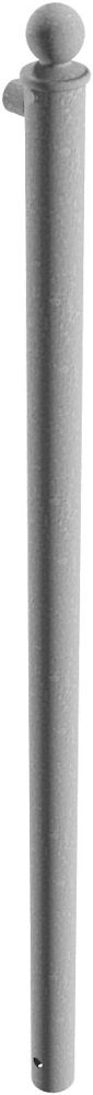 (obrázek pro) Koncový sloupek pro 1 příčku s kulatou hlavicí, pr. 60 mm, d. 150 cm, pozink