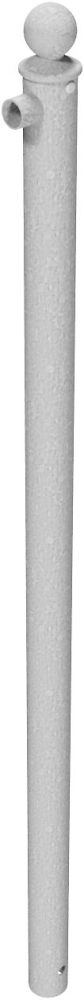 (obrázek pro) Koncový sloupek pro 1 příčku s kulatou hlavicí, pr. 60 mm, d. 150 cm, pozink
