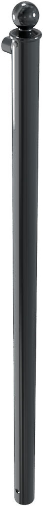 (obrázek pro) Koncový sloupek pro 1 příčku s kulatou hlavicí, pr. 60 mm, d. 150 cm, lak