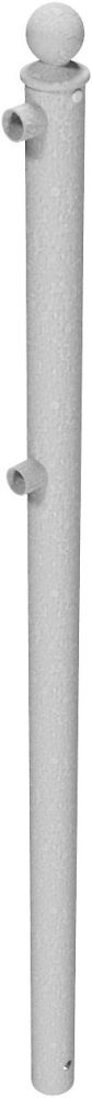 (obrázek pro) Koncový sloupek pro 2 příčky s kulatou hlavicí, pr. 60 mm, d. 150 cm, pozink