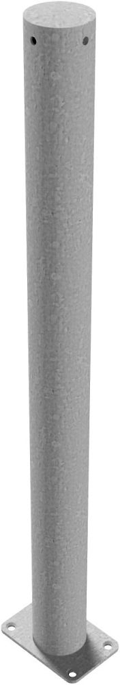 (obrázek pro) Ocelový sloupek pr. 76 mm, v. 140 cm, na patku, pozink
