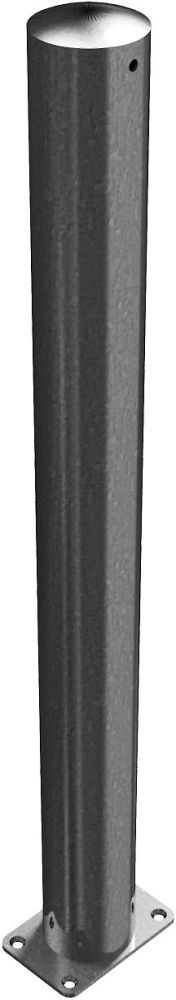 (obrázek pro) Ocelový sloupek pr. 89 mm, v. 90 cm, na patku, pozink