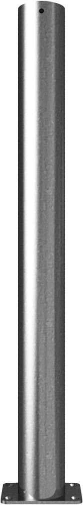 (obrázek pro) Ocelový sloupek pr. 89 mm, v. 90 cm, na patku, pozink