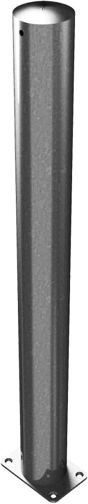 (obrázek pro) Ocelový sloupek pr. 89 mm, v. 90 cm, na patku, pozink