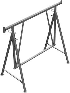 (obrázek pro) Výškově nastavitelná stavební koza Compact S 1500, zinek