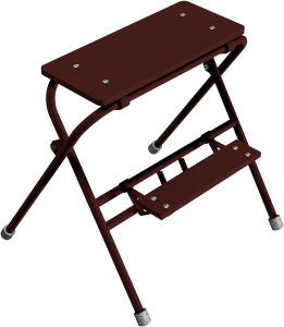 (obrázek pro) Skládací trubkový stupínek, 2 stupně, š. 60 cm, lakovaný