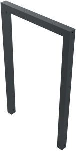(obrázek pro) Opěrná hrazda na kola 60x60 mm, 75x120 cm, do betonu, lak