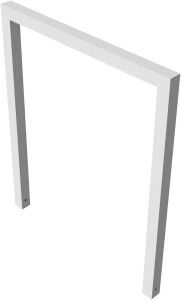(obrázek pro) Opěrná hrazda na kola 60x60 mm, 100x120 cm, do betonu, pozink