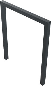 (obrázek pro) Opěrná hrazda na kola 60x60 mm, 100x120 cm, do betonu, lak