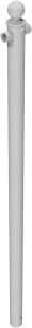 Středový sloupek pro 1 příčku s kulatou hlavicí, pr. 60 mm, d. 150 cm, pozink
