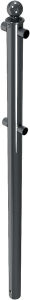 (obrázek pro) Středový sloupek pro 2 příčky s kulatou hlavicí, pr. 60 mm, d. 150 cm, lak