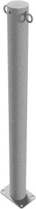 (obrázek pro) Ocelový sloupek pr. 76 mm, v. 140 cm, na patku, pozink, 2 očka